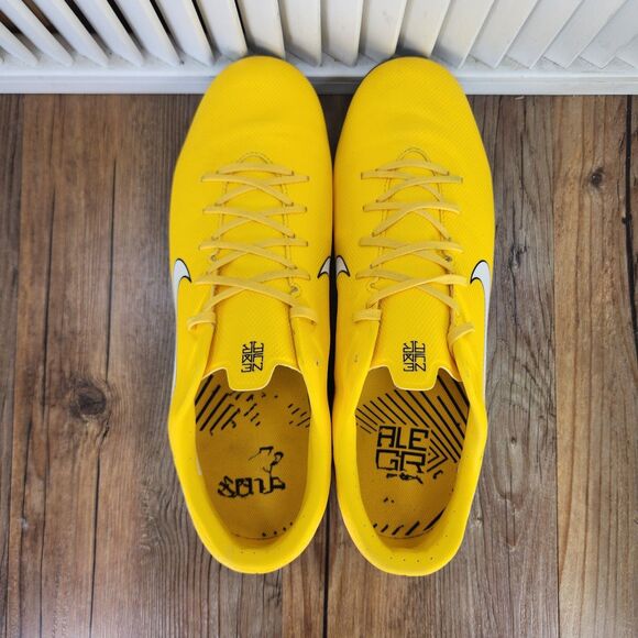 Nike Vapor 12 Academy Neymar Jr FG/MG Mens Sz 11 Yellow Soccer Cleats AO3131-710 main image 4
